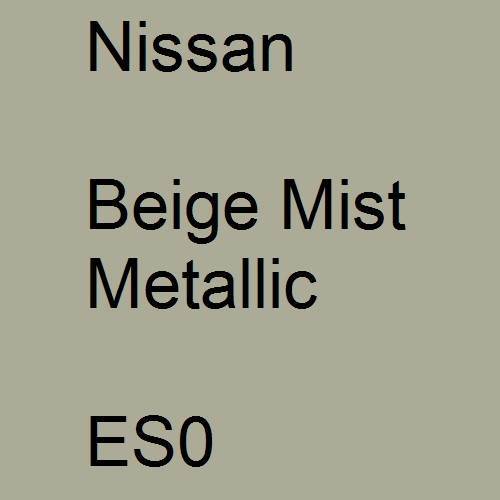 Nissan, Beige Mist Metallic, ES0.